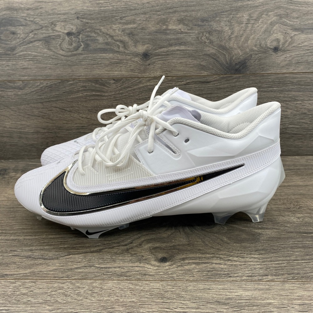 Nike Vapor Edge Pro 360 2 Mens 15 White Black Silver Football Cleats FJ6125-100